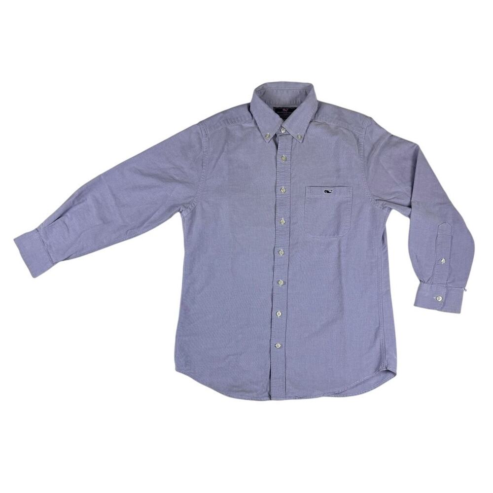 Vineyard Vines Men's Medium Slim Fit Tucker Shirt - Navy Blue 100% Cotton